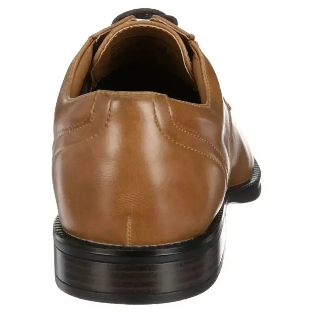 GEORGE Men's Branford Brown Casual Dress Oxford Shoes W/Comfort Insoles Size 13
